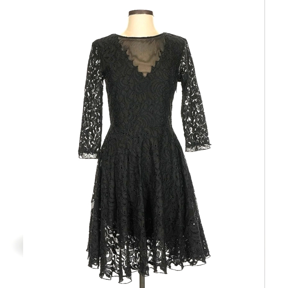 Saylor Xs Black Wednesday Adams Style Dress Excellent Condtion